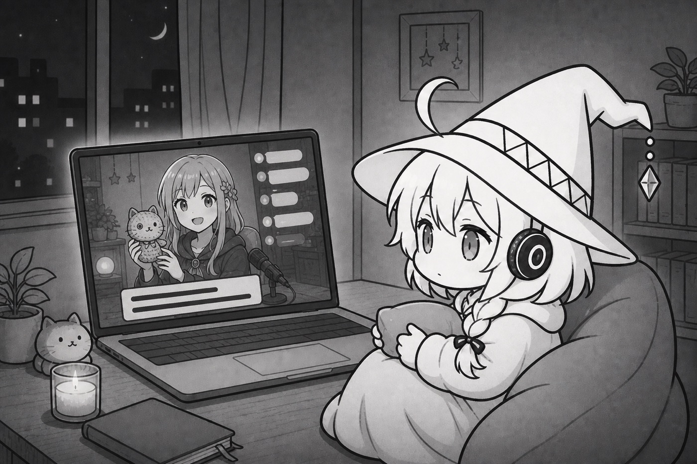 头像里的妹妹用 mimi 听日语直播